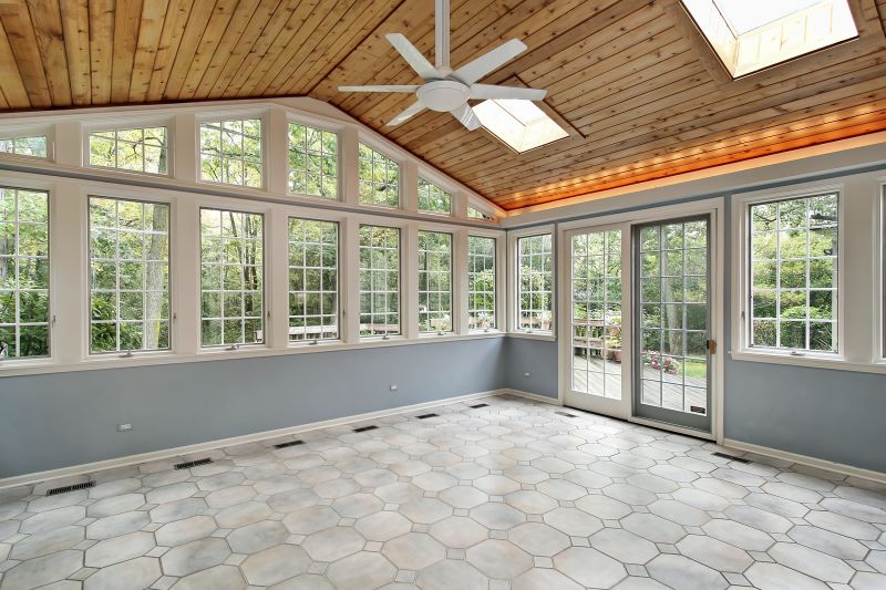 Installing Windows in Sunroom