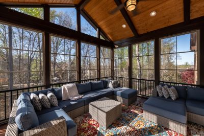 Interior of a Finished Sunroom